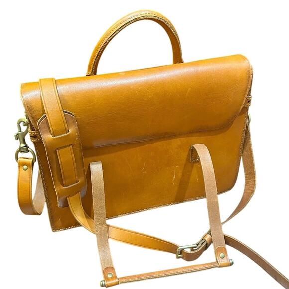 Fossil Limited Edition Vintage Archive Music Briefcase- numbered RARE Cognac - Picture 16 of 16